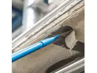 Vikan 40113 schraper voor steel montage RVS blad 100 mm blauw